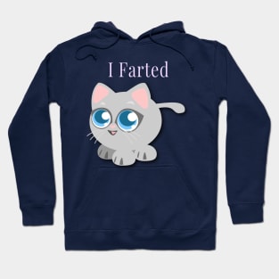 Kids I Farted Cute Funny Cat Kitty Great Gift For Kids Hoodie